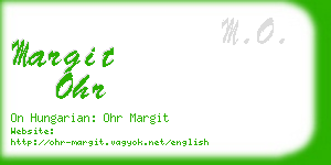 margit ohr business card